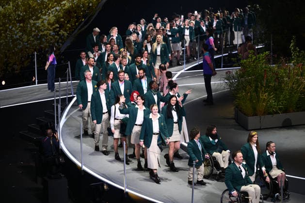 COM26 OPENING CEREMONY, Australia walk into the stadium during the Opening Ceremony of the Glasgow 2026 Commonwealth Games at The Hydro in Glasgow, Scotland, Thursday, July 23, 2026. ( NO ARCHIVING, EDITORIAL USE ONLY GLASGOW UNITED KINGDOM  Copyright: xJOELxCARRETTx 20260724176700349516