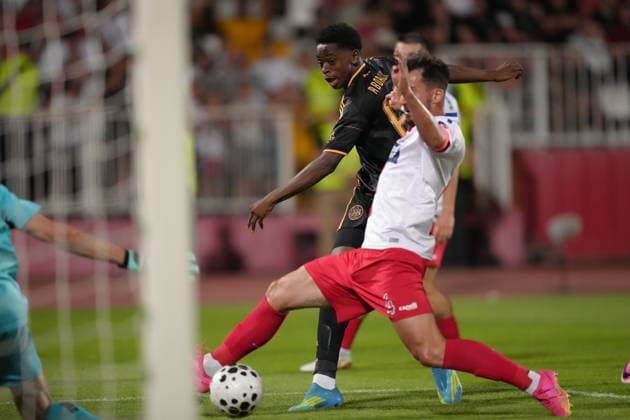 NOVI SAD , 23-07-2026 , Karadjordje Stadium , season 2026 2027 , UEFA Conference League play-off football , Match between FK Vojvodina and Ajax , picture shows Ajax player Mohamed Abdalla scores at his debut FK Vojvodina - Ajax  x205169561x Copyright:
