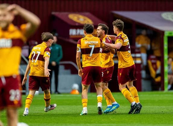 Lukas Fadinger celebrates Motherwell s 2nd goal Motherwell v Havnar Boltfelag, UEFA Conference League, 2nd Qualifying Round, 1st Leg, Football, Fir Park, Motherwell, Scotland, UK - 23 Jul 2026Motherwell Fir Park Scotland United Kingdom  Copyright: xRoddyxScott Shutterstockx 16999258ah