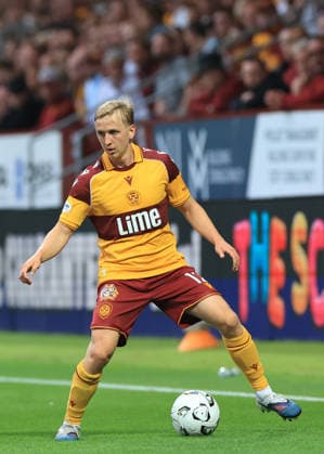 Motherwell v Havnar B—ltfelag UEFA Europa Conference League Oscar Priestman of Motherwell on the ball during the UEFA Europa Conference League Second Qualifying Round First Leg match at Fir Park, Motherwell 23 07 2026 UK Newspapers OUT Copyright: xFredxPalmerx FIL-23665-0095