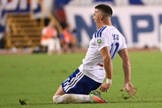 Croatia, Split, July 26, 2023. Poljud Stadium. Europa League second qualifying round match: Hajduk vs. Pafos. In the photo: Michele Sego. Photo: Tom Dubravec CROPIX Split CROATIA Copyright: xxTomxDubravecx td_hajduk_pafos38-230726