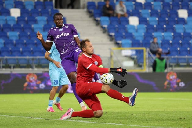 PLOCK 23.07.2026 MECZ II RUNDA ELIMINACYJNA LIGA KONFERENCJI SEZON 2026 2027: LNZ CZERKASY - KAA GENT --- UEFA CONFERENCE LEAGUE SECOND QUALIFYING ROUND FIRST MATCH: FC LNZ CHERKASY - KAA GENT CODY DAVID DAVY ROEF FOT. PIOTR KUCZA FOTOPYK NEWSPIX.PL --- newspix.pl 