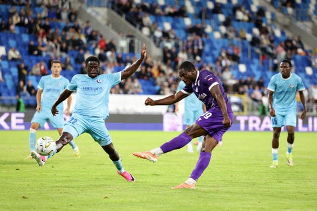 PLOCK 23.07.2026 MECZ II RUNDA ELIMINACYJNA LIGA KONFERENCJI SEZON 2026 2027: LNZ CZERKASY - KAA GENT --- UEFA CONFERENCE LEAGUE SECOND QUALIFYING ROUND FIRST MATCH: FC LNZ CHERKASY - KAA GENT LEONARDO LOPES CODY DAVID FOT. PIOTR KUCZA FOTOPYK NEWSPIX.PL --- newspix.pl 