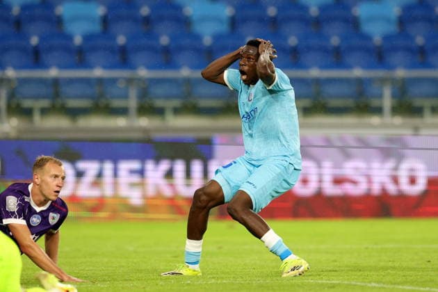 PLOCK 23.07.2026 MECZ II RUNDA ELIMINACYJNA LIGA KONFERENCJI SEZON 2026 2027: LNZ CZERKASY - KAA GENT 0:0 --- UEFA CONFERENCE LEAGUE SECOND QUALIFYING ROUND FIRST MATCH: FC LNZ CHERKASY - KAA GENT 0:0 HYLLARION GOORE FOT. PIOTR KUCZA FOTOPYK NEWSPIX.PL --- newspix.pl 