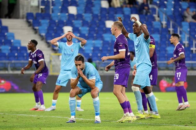 PLOCK 23.07.2026 MECZ II RUNDA ELIMINACYJNA LIGA KONFERENCJI SEZON 2026 2027: LNZ CZERKASY - KAA GENT 0:0 --- UEFA CONFERENCE LEAGUE SECOND QUALIFYING ROUND FIRST MATCH: FC LNZ CHERKASY - KAA GENT 0:0 CHRISTIAN BURGESS FOT. PIOTR KUCZA FOTOPYK NEWSPIX.PL --- newspix.pl 
