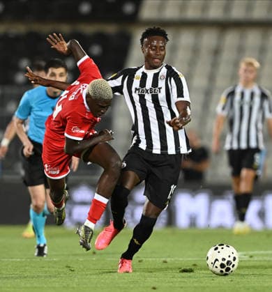 PARTIZAN vs UNA STRASSEN DEMBA SECK, football player of Partizan, during the match against Una Strassen Luxemburg, at Stadium FK Partizan. Belgrade, 23.07.2026. Nebojsa Parausic MN Press photo FOOTBALL, UEFA CONFERENCE LEAGUE, PARTIZAN, UNA STRASSEN LUXEMBURG Belgrade Stadium FK Partizan Serbia Copyright: xNebojsaxParausicx xMNxPressx
