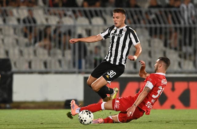 Football, ECL Qualifiers, Partizan Belgrade v FC UNA Strassen