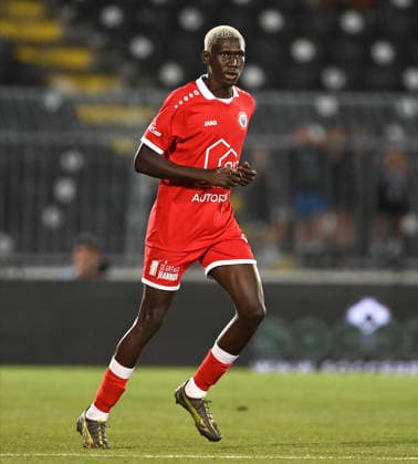 PARTIZAN vs UNA STRASSEN BABOU SEYE, football player of Una Strassen Luxemburg, during the match against Partizan, at Stadium FK Partizan. Belgrade, 23.07.2026. Nebojsa Parausic MN Press photo FOOTBALL, UEFA CONFERENCE LEAGUE, PARTIZAN, UNA STRASSEN LUXEMBURG Belgrade Stadium FK Partizan Serbia Copyright: xNebojsaxParausicx xMNxPressx