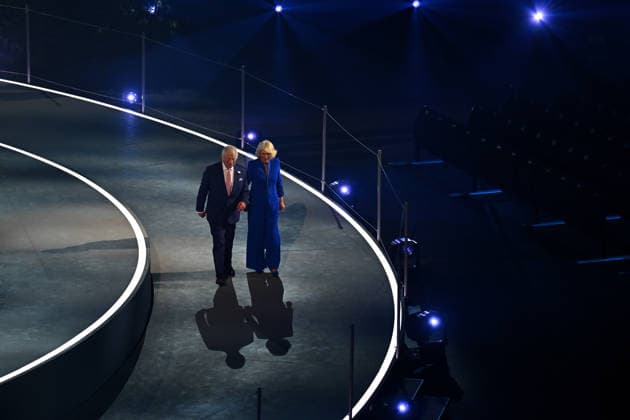 COM26 OPENING CEREMONY, King Charles and Queen Camilla arrive the Opening Ceremony of the Glasgow 2026 Commonwealth Games at The Hydro in Glasgow, Scotland, Thursday, July 23, 2026. ( NO ARCHIVING, EDITORIAL USE ONLY GLASGOW SCOTLAND  Copyright: xLUKASxCOCHx 20260724193952514115