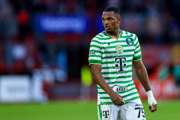 ENSCHEDE, NETHERLANDS - JULY 23: Lenny Joseph of Ferencvaros looks on during the UEFA Europa League 2026 27 second qualifying round first leg match between FC Twente and Ferencvaros at FC Twente Stadium on July 23, 2026 in Enschede, Netherlands.  Copyright: xRenexNijhuis MBxMediax