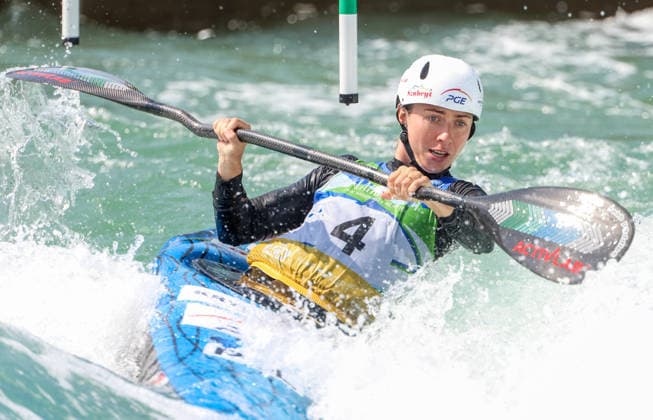 ICF Canoe Slalom World Championships Klaudia Zwolinska during ICF Canoe Slalom World Championships in Oklahoma City, USA, on July 23, 2026 Oklahoma City USA  Copyright: xFotoxOlimpikx originalFilename:jastrzebowski-icfcanoe260723_npfM5.jpg