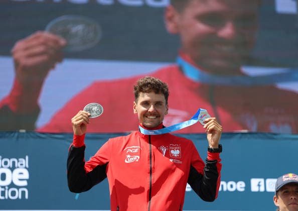 July 23, 2026, Oklahoma City, Oklahoma, USA: MICHAL PASIUT of Poland silver medalist of Men s Kayak on 2026 ICF Canoe Slalom World Championships, Oklahoma City, USA. ICF Canoe Slalom World Championships 2026 - Michal Pasiut  - ZUMAc278 20260723_zsp_c278_039 Copyright: xMarcinxCholewinskix