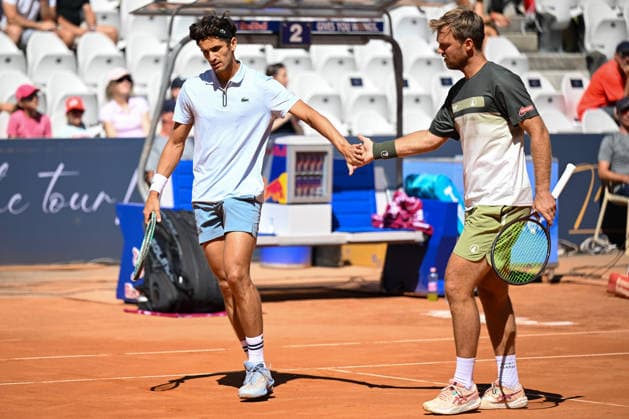 TENNIS - ATP, Tennis Herren Generali Open 2026 KITZBUEHEL,AUSTRIA,24.JUL.26 - TENNIS - ATP World Tour, Generali Open. Image shows +Pierre Hugues Herbert (FRA) and Kevin Krawietz (GER).  GEPAxpictures xDanielxSchoenherr