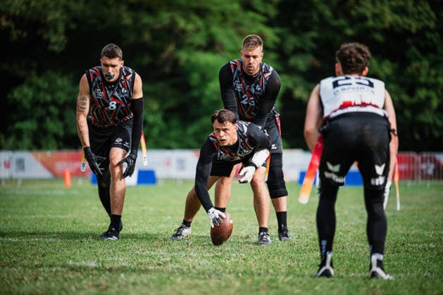 Die Finals 2026 - Flag Football, 24.07.2026 Keanu Peukert (Walldorf Wanderers, 2); Die Finals 2026 - Flag Football, Halbfinale am 25.07.2026 im Erika-Fisch-Stadion, Hannover***No image usage outside of Finland*** *** The 2026 Flag Football Finals, July 24, 2026: Keanu Peukert vs. Walldorf Wanderers, Game 2; The 2026 Flag Football Finals, Semifinals on July 25, 2026, at Erika Fisch Stadium, Hanover***No image usage outside of Finland*** Copyright: xBEAUTIFULxSPORTS Tonhäuserx