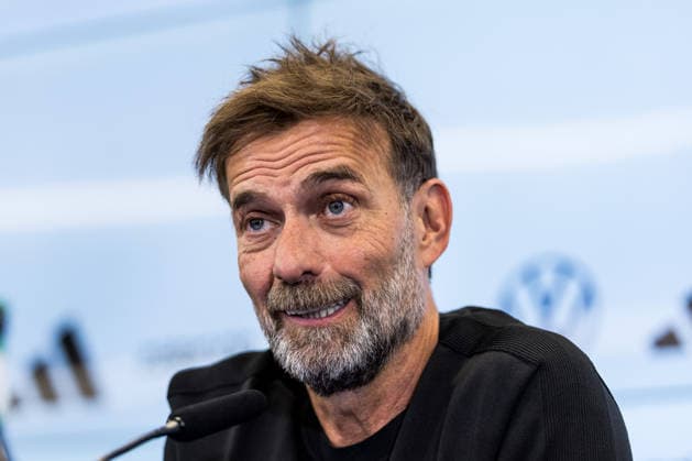 FRANKFURT, GERMANY - JULY 24: Juergen Klopp (Head Coach Germany) during the press conference, PK, Pressekonferenz to present Juergen Klopp as the new head coach of Germany at DFB Campus on July 24, 2026 in Frankfurt, Germany. Hessen Germany Copyright: xSteffiexWunderlx