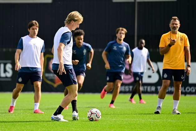 Club Brugge training camp - media activities 24 07 2026 RENNES, FRANCE - July 24 : Sandra Cisse midfielder of Club Brugge pictured during a training session on July 24, 2026 in Rennes, France, 24 07 2026 Rennes France  Copyright: xJanxDexMeuleneirx