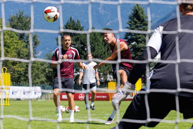 24.07.2026 - Fussball - 2. Fussball-Bundesliga - Saison 2026 2027 - 1. FC Nürnberg FCN Club - Trainingslager Sommer Sommertrainingslager Gais - Bruneck - Südtirol - Zink DaMa - xdaxmax - Javier Fernandez (8, 1. FC Nürnberg FCN ) mit Torschuss *** July 24, 2026 Soccer 2 Bundesliga 2026–2027 Season 1 FC Nuremberg (FCN) Club Summer Training Camp Summer Training Camp in Gais, Brunico, South Tyrol Zink DaMa xdaxmax Javier Fernandez 8, 1 FC Nuremberg (FCN) with a shot on goal