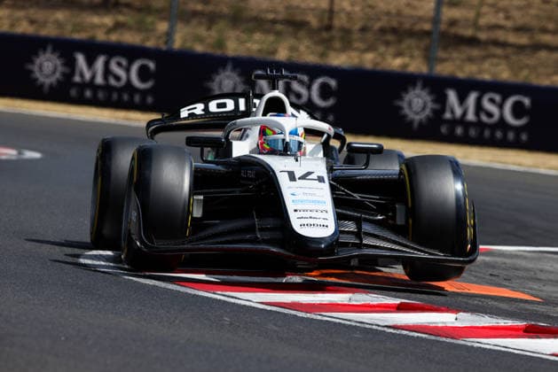 AUTO - FORMULA 2 2026 - BUDAPEST 14 STENSHORNE Martinus (nor), Rodin Motorsport, Dallara F2 2024, action during the 9th round of the 2026 FIA Formula 2 Championship from July 24 to 26, 2026 on the Hungaroring, in Mogyorod near Budapest, Hungary -  Copyright: xXavixBonillax