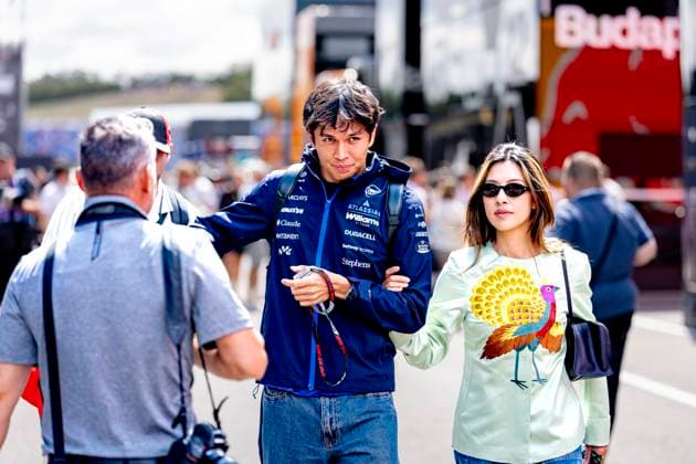 BUDAPEST - Formula 1 driver Alexander Albon of Atlassian Williams F1 Team and Lily Muni He during the Formula 1 Hungary at the Hungaroring circuit on July 24, 2026 in Budapest, Hungary. (Photo by DeFodi Images) - *** BUDAPEST: Formula 1 driver Alexander Albon of the Atlassian Williams F1 Team and Lily Muni He during the Formula 1 Hungarian Grand Prix at the Hungaroring circuit on July 24, 2026, in Budapest, Hungary. Photo by DeFodi Images