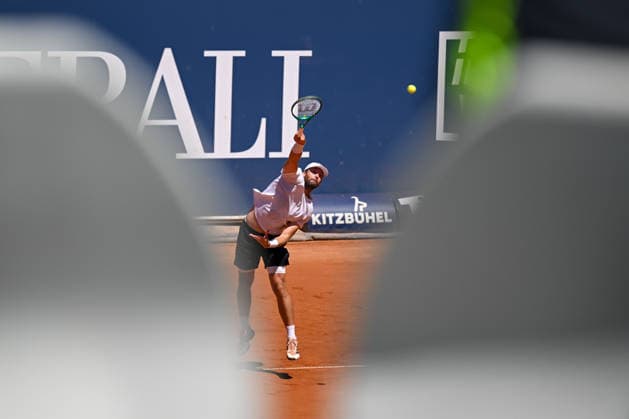 TENNIS - ATP, Tennis Herren Generali Open 2026 KITZBUEHEL,AUSTRIA,24.JUL.26 - TENNIS - ATP World Tour, Generali Open. Image shows Quentin Halys (FRA).  GEPAxpictures xDanielxSchoenherr