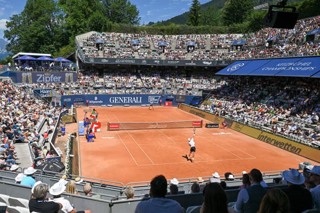 TENNIS - ATP, Tennis Herren Generali Open 2026 KITZBUEHEL,AUSTRIA,24.JUL.26 - TENNIS - ATP World Tour, Generali Open. Image shows an overview of the Center Court.  GEPAxpictures xDanielxSchoenherr