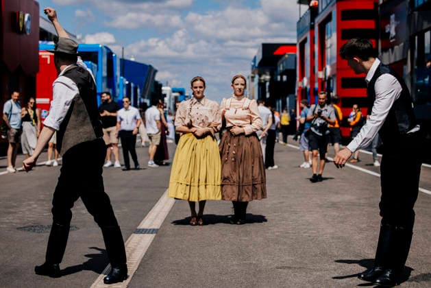 Formula 1 AWS Hungarian Grand Prix 2026 Maxime Le Juste OVERTAKE MAXPPP - Budapest 24 07 2026 Hungarian classic dancers at the Formula 1 AWS Hungarian Grand Prix 2026, the 11th round of the 2026 FIA Formula 1 World Championship, WM, Weltmeisterschaft at the Hungaroring in Budapest, Hungary, from 23 to 26 July 2026 Budapest Hungaroring Hungary  Copyright: xOVERTAKE MAXPPPxMaximexLexJustex OVT202607248093 OVT202607248093
