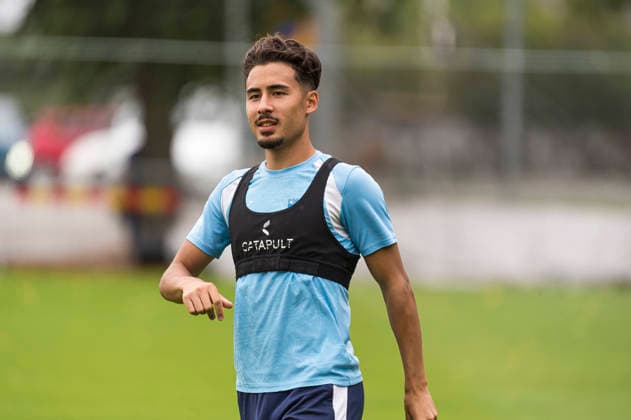 260724 Adrian Skogmar under en träning med Malmö FF den 24 juli 2026 i Malmö. *** 260724 Adrian Skogmar during a practice session with Malmö FF on July 24, 2026, in Malmö  Copyright: CHRISTIANxÖRNBERG BB260724CO020