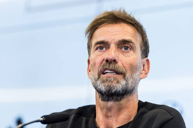 FRANKFURT, GERMANY - JULY 24: Juergen Klopp (Head Coach Germany DFB) during the press conference, PK, Pressekonferenz to present Juergen Klopp as the new head coach of Germany at DFB Campus on July 24, 2026 in Frankfurt, Germany. Hessen Germany Copyright: xSteffiexWunderlx