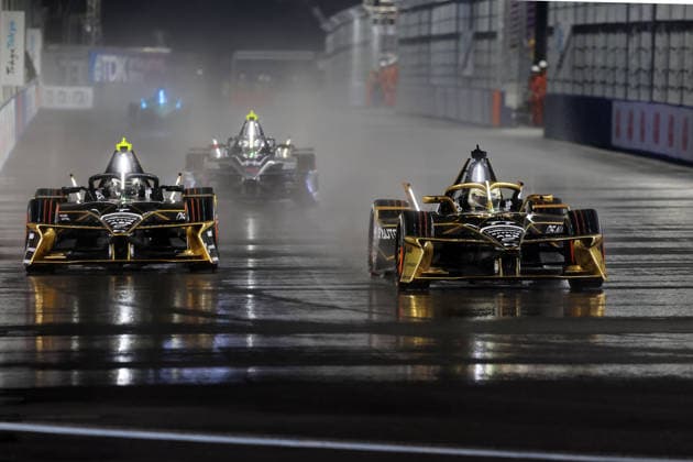 Maximilian Günther (GER) 7 und Taylor Barnard (GBR) 77 beide DS Penske, FIA Formel E Weltmeisterschaft, Saison 12, Tokio E- Prix, 24.07.2026, 1. freies Training *** Maximilian Günther GER 7 and Taylor Barnard GBR 77, both of DS Penske, FIA Formula E World Championship, Season 12, Tokyo E-Prix, July 24, 2026, Free Practice 1
