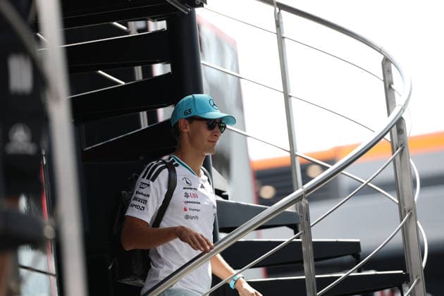 24.07.2026, Hungaroring, Budapest, FORMULA 1 AWS HUNGARIAN GRAND PRIX 2026 , im Bild George Russell (GBR), Mercedes-AMG Petronas Formula One Team (Photo by Milan Klemenc Hasan Bratic DeFodi Images) - *** July 24, 2026, Hungaroring, Budapest, 2026 FORMULA 1 AWS HUNGARIAN GRAND PRIX; pictured: George Russell (GBR), Mercedes AMG Petronas Formula One Team. Photo by Milan Klemenc, Hasan Bratic, DeFodi Images