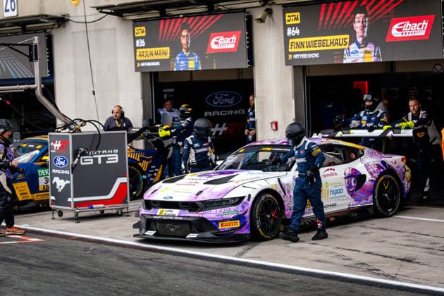 DTM, 9. + 10. Rennen Oschersleben 2026 64 Ford Mustang GT3, HRT Ford Racing: Finn Wiebelhaus - picture by Gruppe C Photography Oschersleben Oschersleben Sachsen-Anhalt Germany Copyright: xGruppexCxPhotographyx