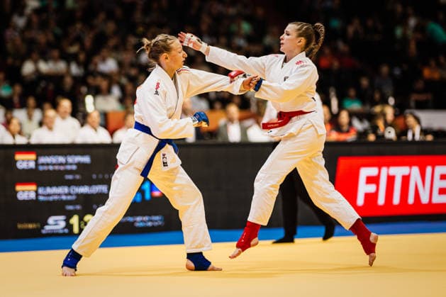 Die Finals 2026 - Ju-Jutsu, 24.07.2026 Sophie Janson (Team Nord - Rot) Charlotte Kummer (Team West - Blau) Vorrunde; Die Finals 2026 - Ju-Jutsu am 24.07.2026 in der Swiss Life Hall, Hannover *** The Finals 2026 Ju-Jutsu, July 24, 2026 Sophie Janson, Team North Red; Charlotte Kummer, Team West Blue; Preliminary Round: The Finals 2026 Ju-Jutsu on July 24, 2026, at the Swiss Life Hall, Hanover Copyright: xBEAUTIFULxSPORTS Tonhäuserx