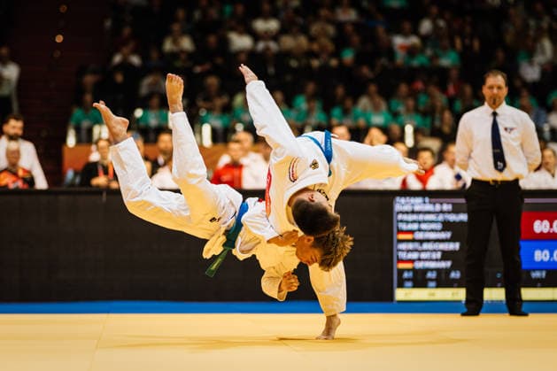 Die Finals 2026 - Ju-Jutsu, 24.07.2026 Hertl Rückert Team West (Blau) Vorrunde; Die Finals 2026 - Ju-Jutsu am 25.07.2026 in der Swiss Life Hall, Hannover *** The Finals 2026 Ju-Jutsu, July 24, 2026—Hertl Rückert Team West Blue Preliminary Round—The Finals 2026 Ju-Jutsu on July 25, 2026, at the Swiss Life Hall, Hanover Copyright: xBEAUTIFULxSPORTS Tonhäuserx