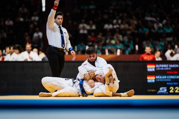 Die Finals 2026 - Ju-Jutsu, 24.07.2026 Simon Gutierez (Team Nord - Rot) Constantin Müller (Team West - Blau) Vorrunde; Die Finals 2026 - Ju-Jutsu am 24.07.2026 in der Swiss Life Hall, Hannover *** The Finals 2026 Ju-Jutsu, July 24, 2026 Simon Gutierez, Team North Red; Constantin Müller, Team West Blue; Preliminary Round: The Finals 2026 Ju-Jutsu on July 24, 2026, at the Swiss Life Hall, Hanover Copyright: xBEAUTIFULxSPORTS Tonhäuserx