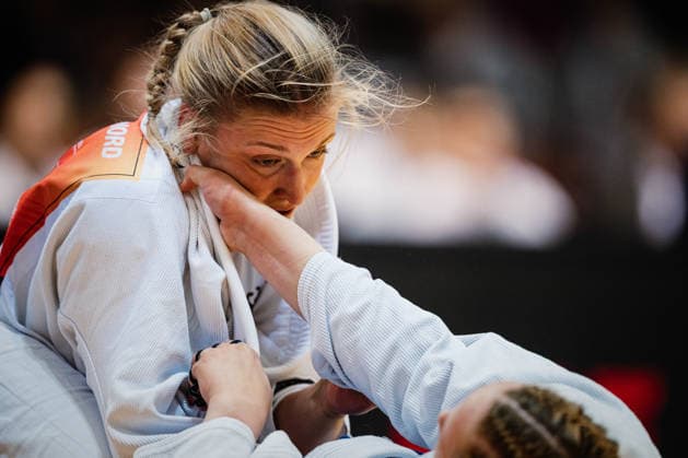 Die Finals 2026 - Ju-Jutsu, 24.07.2026 Alina Flehmer (Team Nord - Rot) Elsa Braun (Team West - Blau) Vorrunde; Die Finals 2026 - Ju-Jutsu am 24.07.2026 in der Swiss Life Hall, Hannover *** The 2026 Ju-Jutsu Finals, July 24, 2026: Alina Flehmer (Team North Red), Elsa Braun (Team West Blue) – Preliminary Round of The 2026 Ju-Jutsu Finals on July 24, 2026, at the Swiss Life Hall in Hanover Copyright: xBEAUTIFULxSPORTS Tonhäuserx