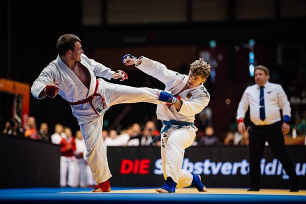 Die Finals 2026 - Ju-Jutsu, 24.07.2026 Johannes Aumüller (Team Nord - Rot) Finn Grieche (Team West - Blau) Vorrunde; Die Finals 2026 - Ju-Jutsu am 24.07.2026 in der Swiss Life Hall, Hannover *** The 2026 Ju-Jutsu Finals, July 24, 2026 Johannes Aumüller, Team North (Red); Finn Grieche, Team West (Blue); Preliminary Round The 2026 Ju-Jutsu Finals on July 24, 2026, at the Swiss Life Hall, Hanover Copyright: xBEAUTIFULxSPORTS Tonhäuserx