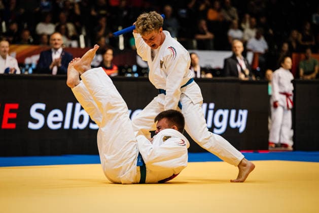 Die Finals 2026 - Ju-Jutsu, 24.07.2026 Hertl Rückert Team West (Blau) Vorrunde; Die Finals 2026 - Ju-Jutsu am 25.07.2026 in der Swiss Life Hall, Hannover *** The Finals 2026 Ju-Jutsu, July 24, 2026—Hertl Rückert Team West Blue Preliminary Round—The Finals 2026 Ju-Jutsu on July 25, 2026, at the Swiss Life Hall, Hanover Copyright: xBEAUTIFULxSPORTS Tonhäuserx
