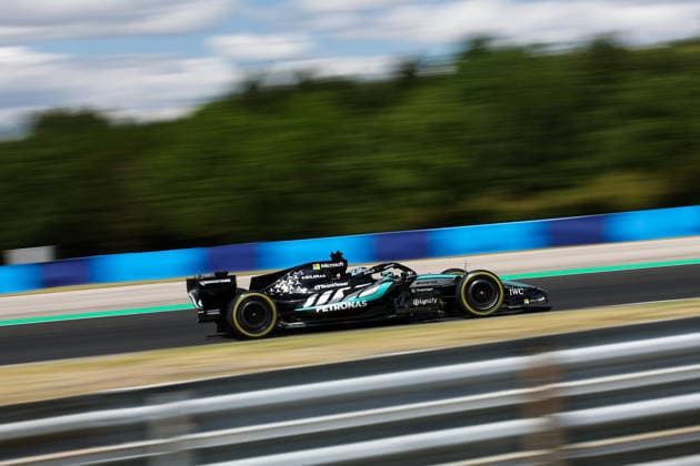 F1 - HUNGARIAN GRAND PRIX 2026 63 RUSSELL George (gbr), Mercedes AMG F1 Team W17, action during the Formula 1 Hungarian Grand Prix 2026, 11th round of the 2026 Formula One World Championship, WM, Weltmeisterschaft from July 24 to 26, 2026 on the Hungaroring, in Mogyorod near Budapest, Hungary -  Copyright: xXavixBonillax