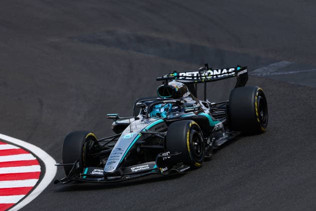 F1 - HUNGARIAN GRAND PRIX 2026 63 RUSSELL George (gbr), Mercedes AMG F1 Team W17, action during the Formula 1 Hungarian Grand Prix 2026, 11th round of the 2026 Formula One World Championship, WM, Weltmeisterschaft from July 24 to 26, 2026 on the Hungaroring, in Mogyorod near Budapest, Hungary -  Copyright: xANTONINxVINCENTx