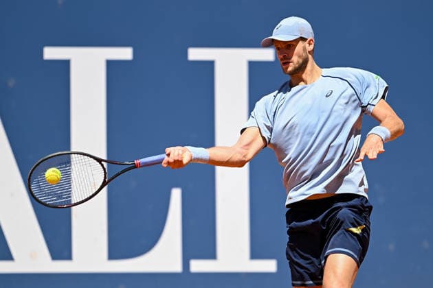 TENNIS - ATP, Tennis Herren Generali Open 2026 KITZBUEHEL,AUSTRIA,24.JUL.26 - TENNIS - ATP World Tour, Generali Open. Image shows Yannick Hanfmann (GER).  GEPAxpictures xDanielxSchoenherr
