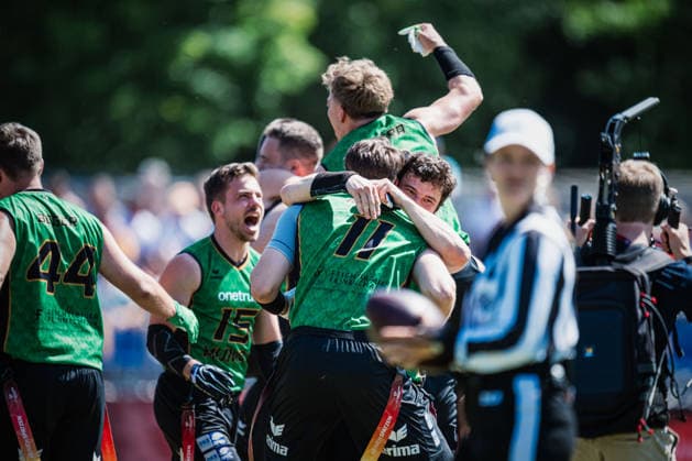 Die Finals 2026 - Flag Football, 24.07.2026 Die Munich Spatzen sind deutscher Meister; Die Finals 2026 - Flag Football, Finale am 24.07.2026 im Erika-Fisch-Stadion, Hannover *** The 2026 Flag Football Finals, July 24, 2026: The Munich Spatzen are German champions. The 2026 Flag Football Finals, Final on July 24, 2026, at Erika Fisch Stadium, Hanover Copyright: xBEAUTIFULxSPORTS Tonhäuserx