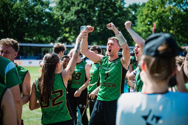 Die Finals 2026 - Flag Football, 24.07.2026 Die Munich Spatzen sind deutscher Meister; Die Finals 2026 - Flag Football, Finale am 24.07.2026 im Erika-Fisch-Stadion, Hannover *** The 2026 Flag Football Finals, July 24, 2026: The Munich Spatzen are German champions. The 2026 Flag Football Finals, Final on July 24, 2026, at Erika Fisch Stadium, Hanover Copyright: xBEAUTIFULxSPORTS Tonhäuserx