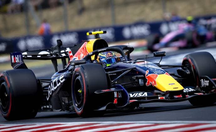 BUDAPEST - Isack Hadjar (Red Bull Racing) during the first free practice session at the Hungaroring ahead of the Hungarian Grand Prix. SANDER KONING ANP xVIxANPxSportx xxANPxIVx 564198136 originalFilename: 564198136.jpg