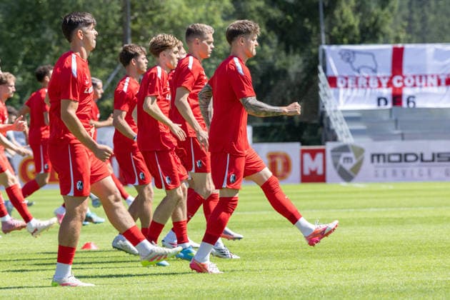 Football, friendly match, SC Freiburg v Derby County