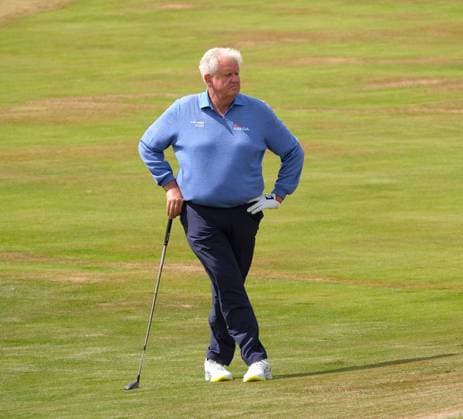 UK: The ISPS HANDA Senior Open Championship at King‚Äôs Course, Gleneagles, Scotland on 24 July 2026: Pictured: Colin Montgomerie (SCO) waits on the 18th fairway during the second round of the ISPS Handa Senior Open Championship 2026 Gleneagles King‚Äôs Course Scotland Scotland Copyright: xAlexxToddx