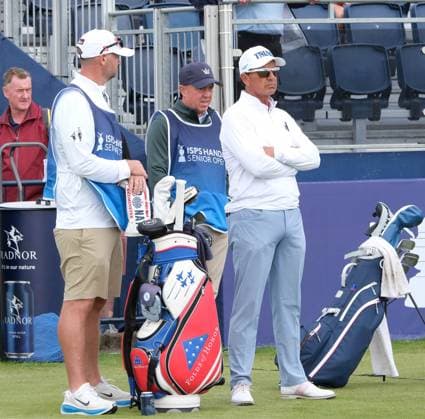UK: The ISPS HANDA Senior Open Championship at King‚Äôs Course, Gleneagles, Scotland on 24 July 2026: Pictured: Tom Pernice Jr (USA) on the 1st tee during the second round of the ISPS Handa Senior Open Championship 2026 Gleneagles King‚Äôs Course Scotland Scotland Copyright: xAlexxToddx