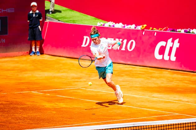 July 24, 2026, Cascais, Lisbon, Portugal: Andrey Rublev during the quarter-finals round of the Millennium Estoril Open at the Estoril Tennis Club on july 24, 2026 in Estoril, Cascais, Portugal. Tennis 2026: Millennium Estoril Open  - ZUMAr200 20260724_zsp_r200_083 Copyright: xNunoxReisinhox