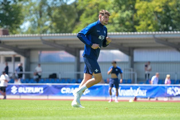 24.07.2026, Bad Wörishofen, Deutschland. 2. Bundesliga: Der SV Darmstadt 98 absolviert das Abschlusstraining im Sommertrainingslager vor dem Testspiel. Matej Maglica (SV Darmstadt 98) *** July 24, 2026, Bad Wörishofen, Germany, 2. Bundesliga: SV Darmstadt 98 completes its final training session at summer training camp ahead of the friendly match. Matej Maglica, SV Darmstadt 98