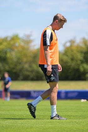24.07.2026, Bad Wörishofen, Deutschland. 2. Bundesliga: Der SV Darmstadt 98 absolviert das Abschlusstraining im Sommertrainingslager vor dem Testspiel. Cheftrainer Florian Kohfeldt (SV Darmstadt 98) *** July 24, 2026, Bad Wörishofen, Germany, 2. Bundesliga: SV Darmstadt 98 completes its final training session at summer training camp ahead of the exhibition match. Head Coach Florian Kohfeldt, SV Darmstadt 98