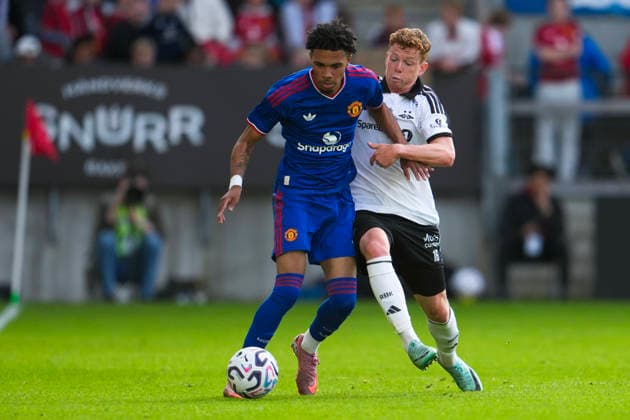 Rosenborg - Manchester United, ManU treningskamp 2026. Trondheim 20260724. Rosenborgs Aslak Fonn Witry under treningskampen i fotball mellom Rosenborg og Manchester United pa Lerkendal stadion. Foto: Ole Martin Wold NTB Trondheim Norge EDITORIAL USE ONLY. RESTRICTED USE FOR BETTING COMPANIES Ref:_SPOFxriAdsLMAk.jpg *** Rosenborg vs. Manchester United, friendly match 2026 Trondheim 20260724 Rosenborg s Aslak Fonn Witry during the soccer friendly between Rosenborg and Manchester United at Lerkendal Stadium Photo: Ole Martin Wold, NTB, Trondheim, Norway EDITORIAL USE ONLY RESTRICTED USE FOR BETTING COMPANIES  Copyright: xOlexMartinxWoldx xNTBx